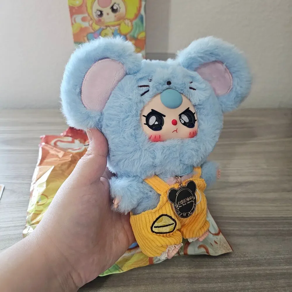 Baby Three Zodiac V2 CONFIRMED BOX SPEACIAL EYES Mouse Blue Plush Pendent